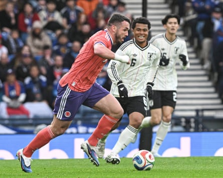 John McGinn in action against Japan.