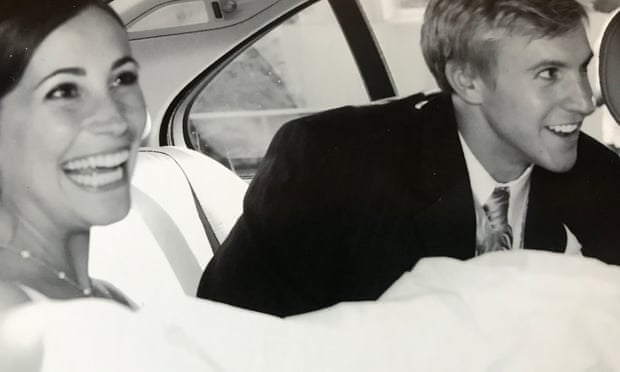 Mark Lukach and his wife, Giulia, on their wedding day.