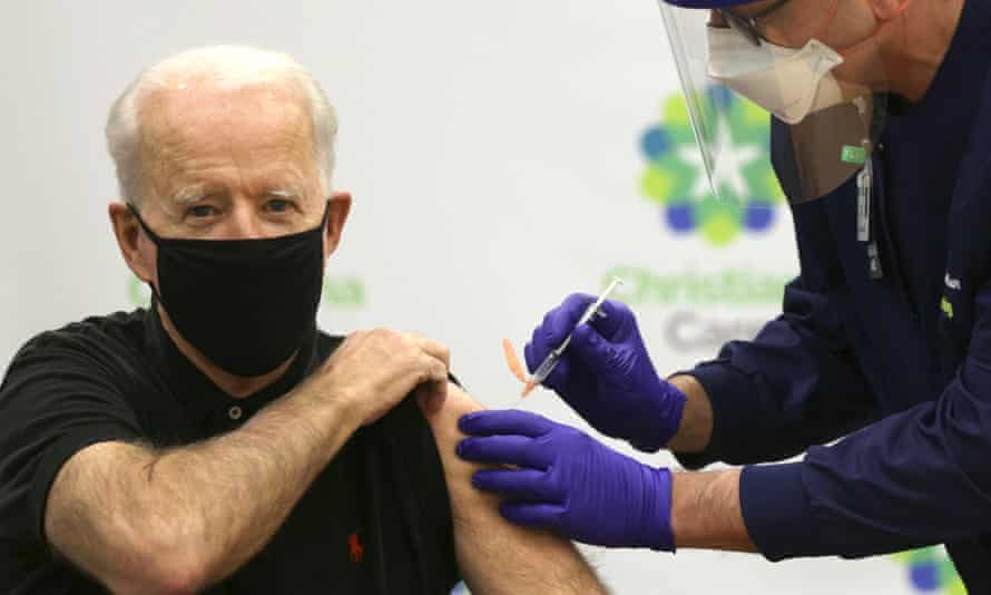 President-elect Joe Biden received the second dose of a vaccine against Covid-19 in Newark, Delaware, earlier this month.