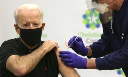 The president-elect received a coronavirus vaccine in December