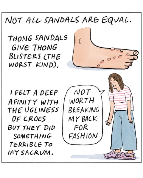 Sandal season by Becky Barnicoat cartoon, panel 3
