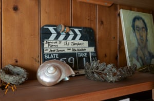 In his studio, there’s a memento from his film career, a clapperboard from The Tempest, released in 1979