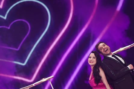 Electro Velvet of United Kingdom perform on stage at Eurovision 2015