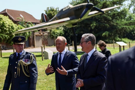 Starmer and Tusk at the Battle of Britain Bunker.