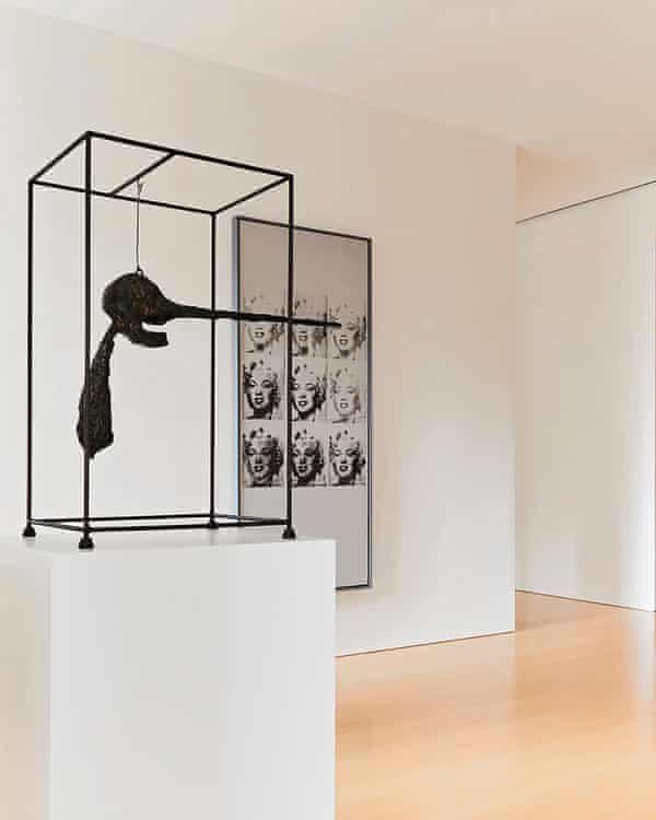 Giacometti’s Le Nez and Warhol’s Nine Marilyns.