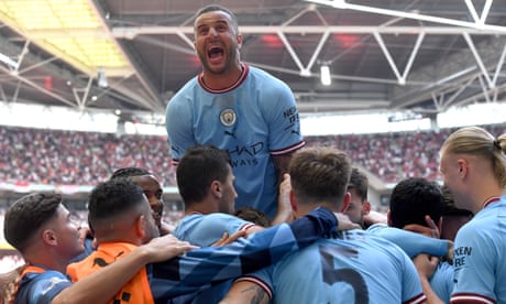 Manchester City treble bid driven by desire to match United, claims Walker