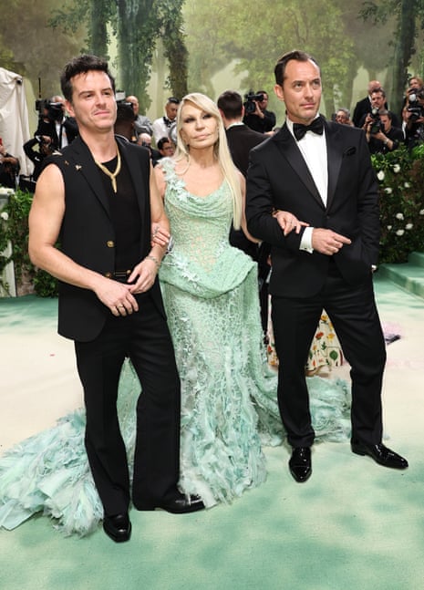 Andrew Scott, Donatella Versace and Jude Law