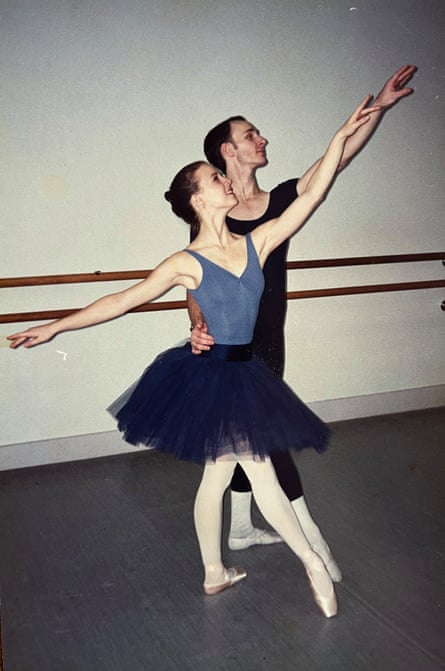 Brew ballet dancing with a woman