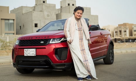 Hamsa al-Sonosi poses with her new Range Rover