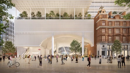 One of ‘a few promising moments’ in Herzog & de Meuron’s plan for Liverpool Street is the refashioned station entrance.