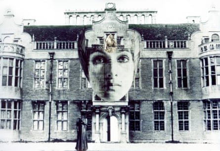 The self as muse … collage with country house.