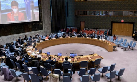 UN security council meeting on ‘Peace and Security Through Preventive Diplomacy: A Common Objective to All UN Principal Organs,’ at the UN headquarters in New York on 17 November 2021.