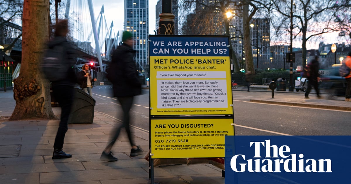 Fake serious incident signs erected in London to highlight police misogyny