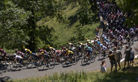 How the pros do it: the 2015 Tour de France peloton takes on a stage in the French Pyrenees.