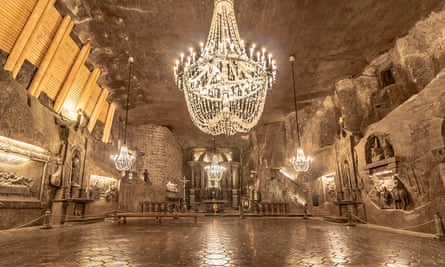 Kapel St Kinga di tambang garam Wieliczka.