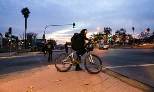 Un ciclista en Santiago, Chile