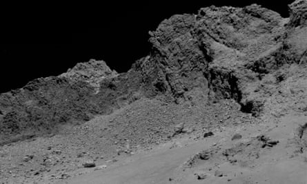 Another image of Comet 67P/Churyumov-Gerasimenko during the spacecraft’s final descent on 30 September