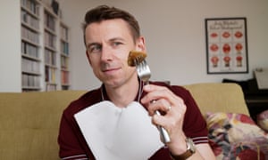 A low point … Tim Jonze tries a vegan steak.