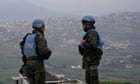 Middle East crisis live: UN observers injured as shell explodes in south Lebanon
