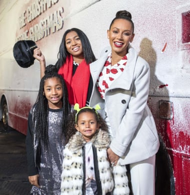 Mel B with her daughters, Phoenix, Angel and Madison in 2015