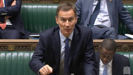 Jeremy Hunt at Treasury questions