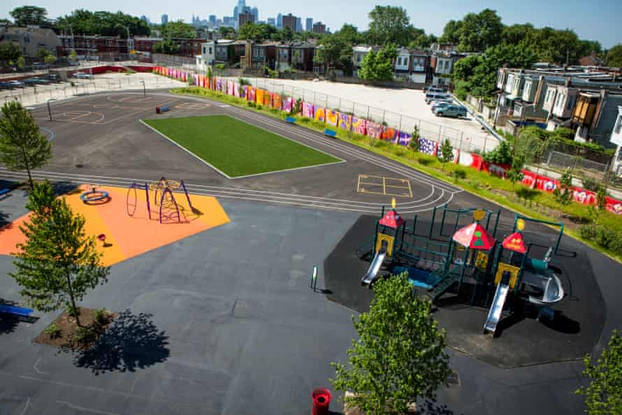 William Dick elementary school in Philadelphia, after the schoolyard redesign