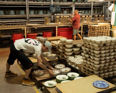Inside the Portmeirion factory in Stoke-on-Trent.