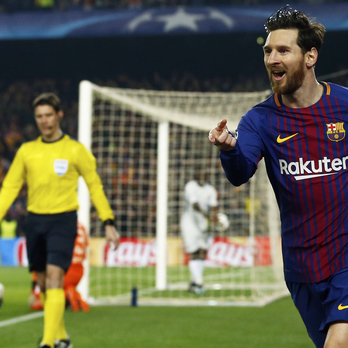 Lionel Messi Seals Barcelona S Defeat Of Chelsea With Double Dose Of Sorcery Champions League The Guardian