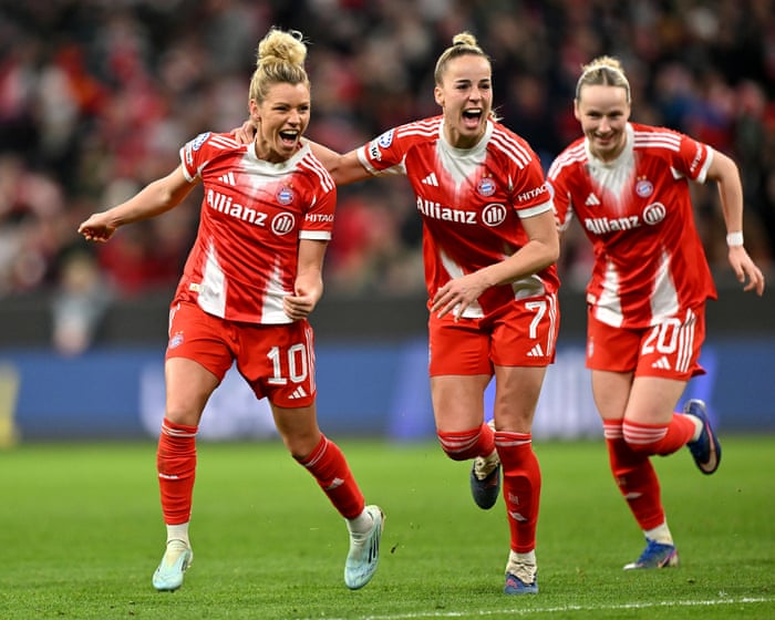 Bayern Munich 2-1 Manchester United (5-3 on agg): Women’s Champions League quarter-final, second leg – as it happpened
