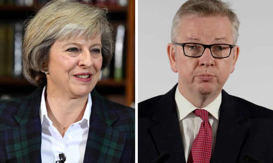 Theresa May and Michael Gove are facing one another in the Conservative leadership contest.