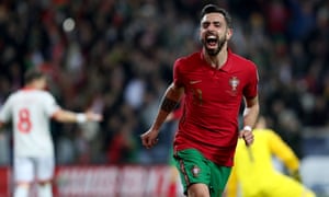 Portugal Porto Fifa World Cup Qualifier Portugal vs North Macedonia - 29 Mar 2022<br>Mandatory Credit: Photo by Xinhua/REX/Shutterstock (12873645a)
Portugal's Bruno Fernandes celebrates after scoring during the 2022 FIFA World Cup Qualifier football match between Portugal and North Macedonia at the Dragao stadium in Porto, Portugal, on March 29, 2022.
Portugal Porto Fifa World Cup Qualifier Portugal vs North Macedonia - 29 Mar 2022