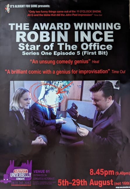 Robin Ince’s 2004 fringe show poster.