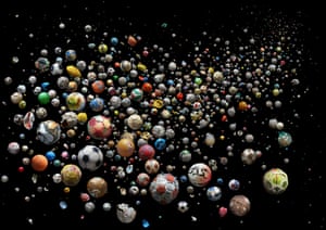 Penalty: 769 plastic footballs collected from 41 countries &amp; islands around the world, from 144 different beaches and by 89 members of the public in just four months.