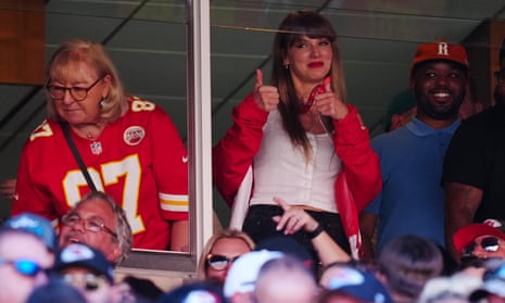 Travis Kelce says NFL is 'overdoing' his connection with Taylor Swift | NFL | The Guardian