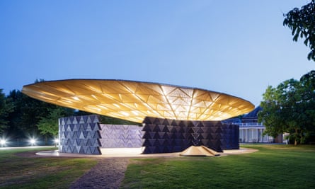 The Serpentine pavilion 2017, designed by Francis Kéré.