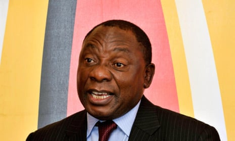 A judicial commission finds that Cyril Ramaphosa, above, played no role in causing the massacre at the British-owned mine.
