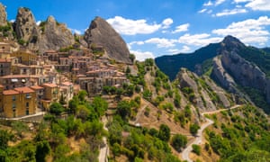 The high-altitude village of Castelmezzano
