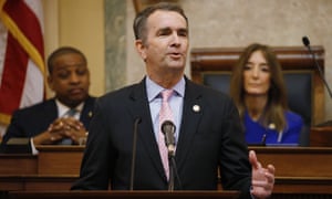 The Virginia governor, Ralph Northam, declared a temporary emergency on Wednesday, banning all weapons, from Capitol Square ahead of a massive rally planned next week over gun rights.