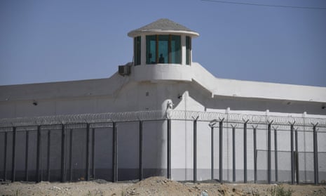 A watchtower on a high-security facility near what is believed to be a re-education camp where mostly Muslim ethnic minorities are detained, on the outskirts of Hotan, in China’s Xinjiang province.