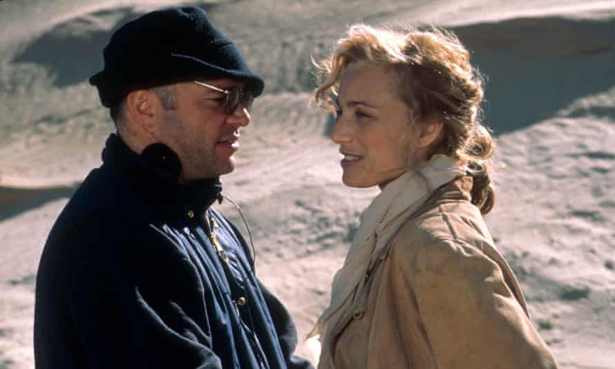‘Our relationship was prickly’ … Anthony Minghella and Kristin Scott Thomas on location.