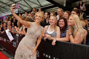 Minogue meets fans outside the annual Australian Recording Industry Association Music awards (Arias) in 2015