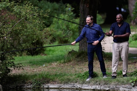 Vance and Lammy fishing