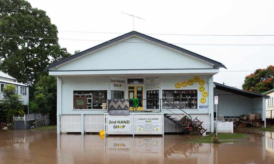 Shops, streets and homes in Laidley have been flooded.