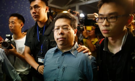 Howard Lam  under arrest in Hong Kong.