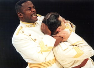 Paterson Joseph as Othello and Andy Serkis as Iago in a five-star production of Othello directed by Braham Murray.