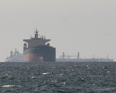 Cargo near the strait of Hormuz earlier in March