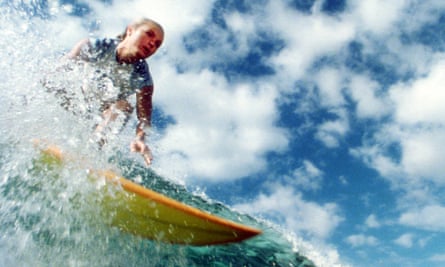 Adrenaline-pumping: Kate Bosworth catching a wave in Blue Crush.
