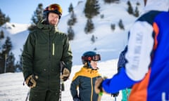 father and son at Les Contamines