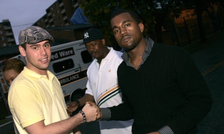 Old friends … Braun with Kanye West in 2005.