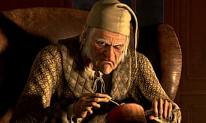 Ebenezer Scrooger played by Jim Carrey